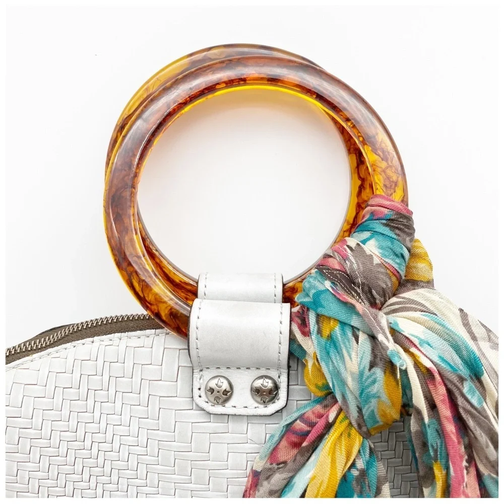 NWT Patricia Nash Meldola Dome Satchel‎ in Light Grey - Picture 8 of 12